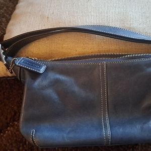 Leather coach purse
